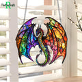 Fantasy Dragon Suncatcher, Dragon Acrylic Window Hanging Decor, Mystery Dragon Sun Catcher, Dragon Lovers Gift, Housewarming Gift