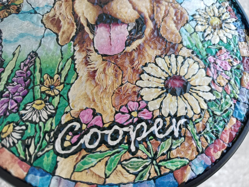 Ocean Wave Stained Glass Suncatcher,beach Coastal Glass Suncatcher Handmade,beach House Window Hanging Ocean Suncatcher Gift